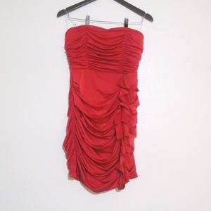 My Michelle medium ruffle strapless mini Dress